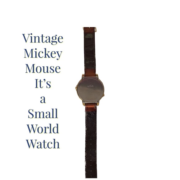 Vintage Mickey Mouse It’s a Small World Watch in Working Condition - Picture 6 of 7
